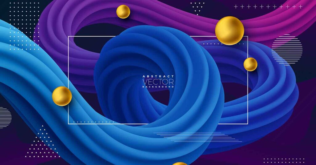 3d Abstract design with a text middle of the picture written Abstract Vector background