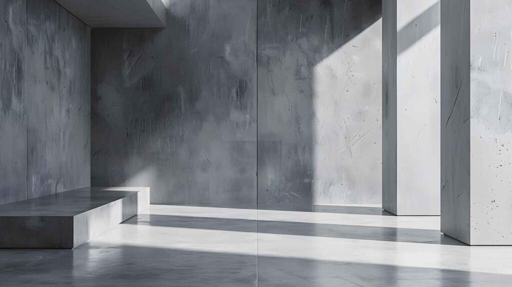 Royal Concrete finish hall wall design