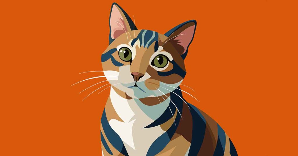 cute cat vector