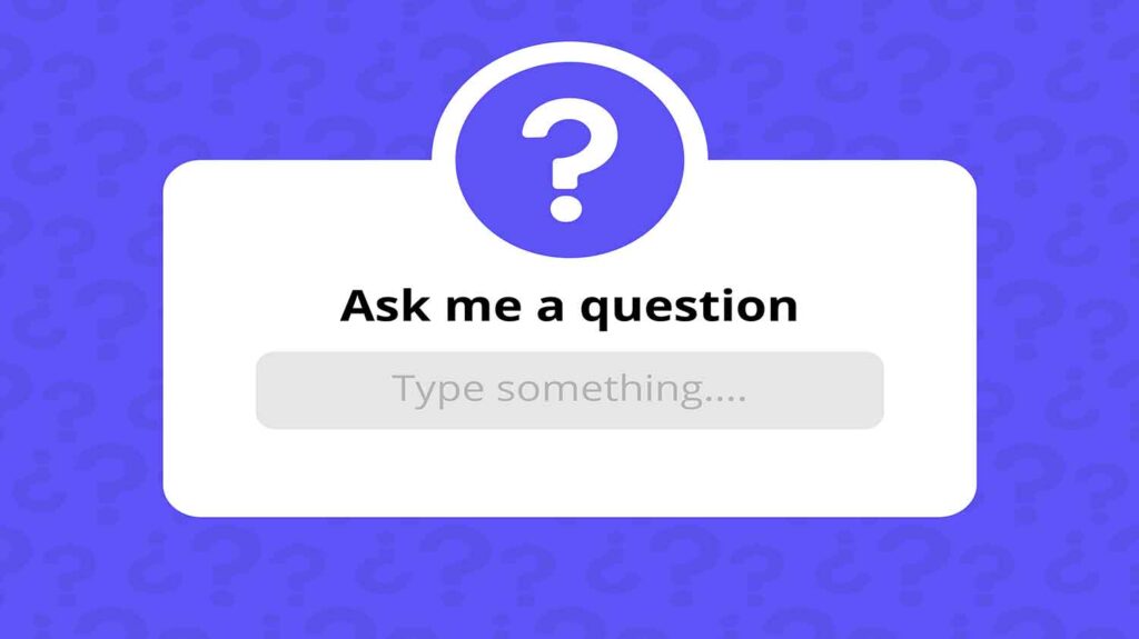 ask me a question box
