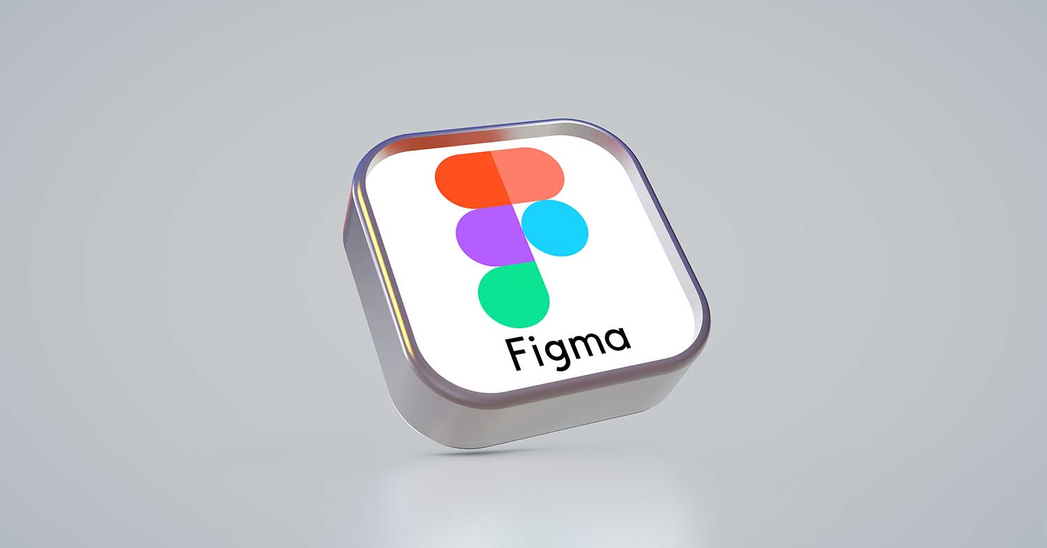 figma logo on a gray background