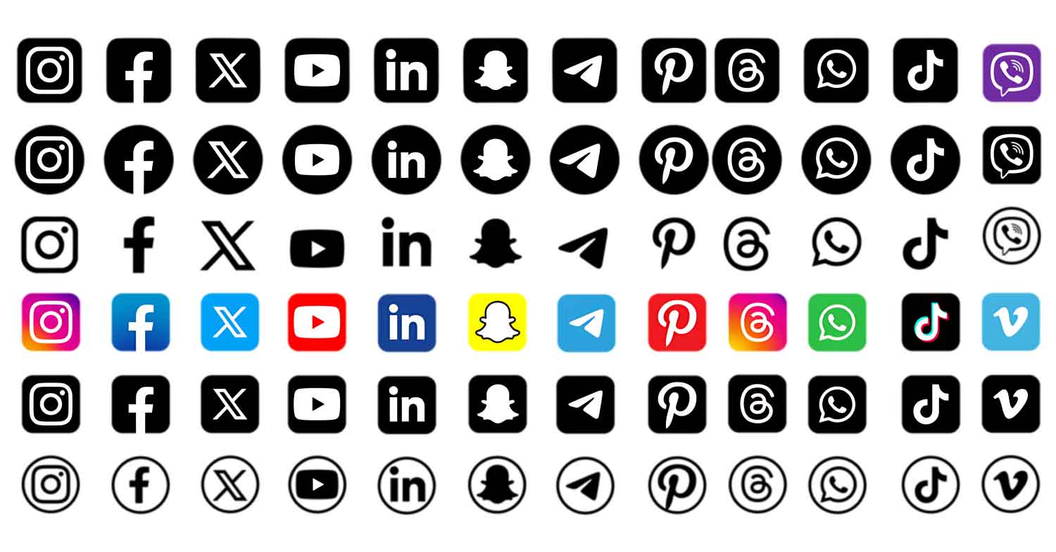 social media icons png free download