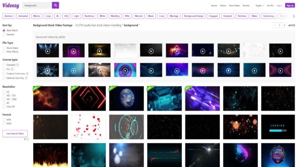 videezy website