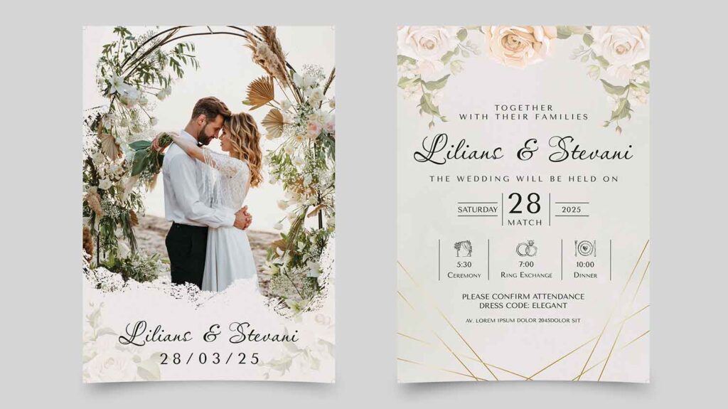wedding invitation template