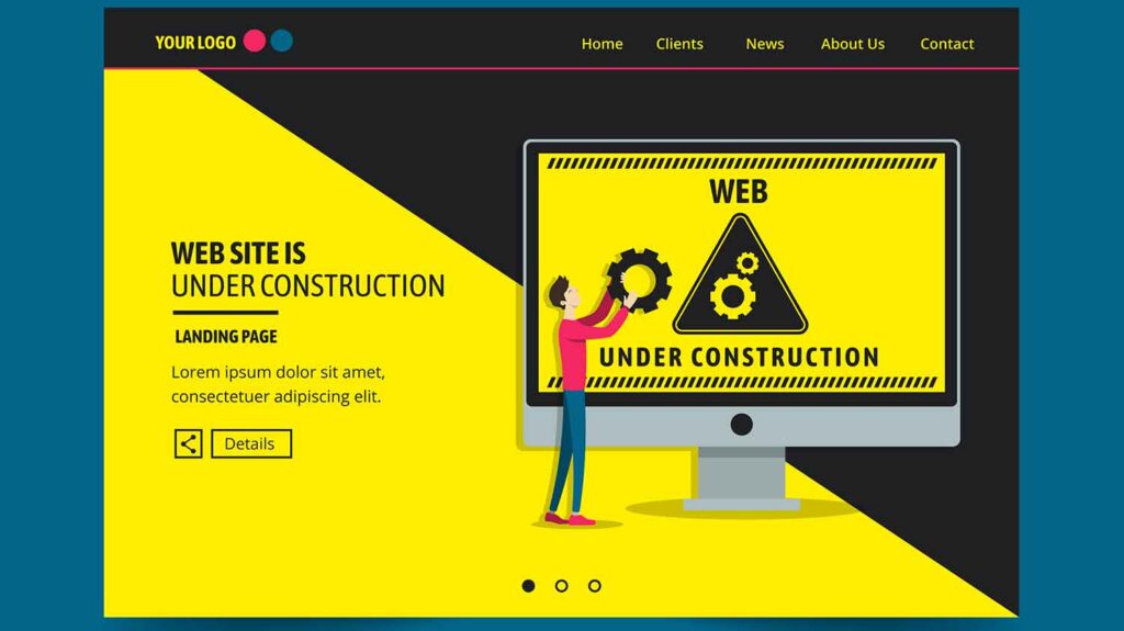 Under Construction Web Page Template