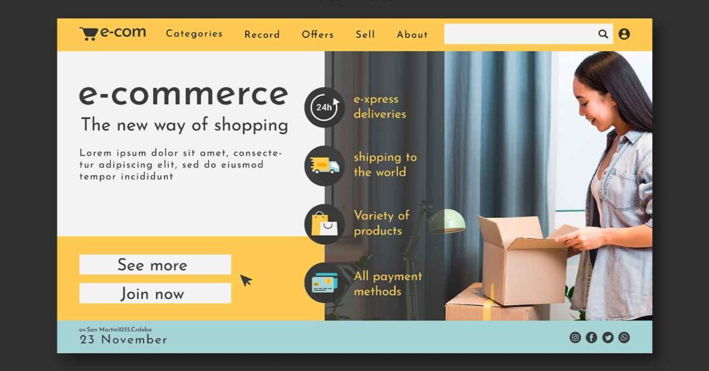 ecommerce web template