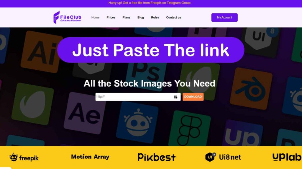 Download video templates with Fileclub