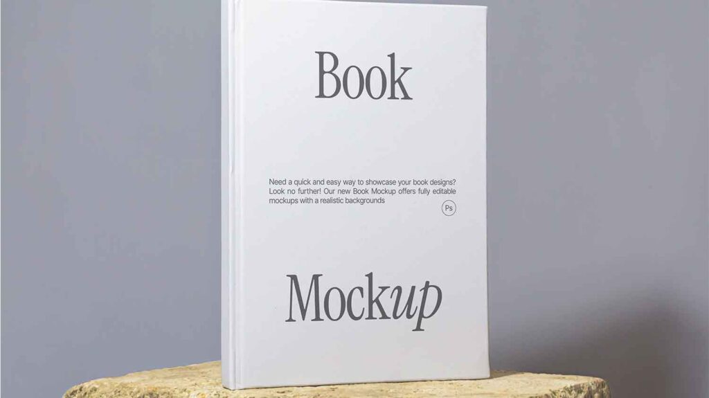 book mockup stand