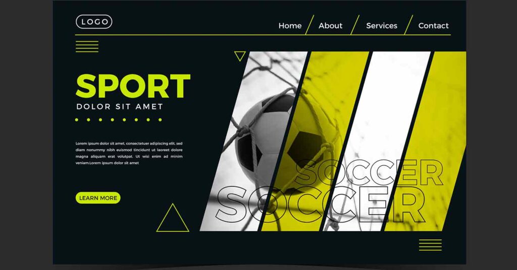 soccer sport site template